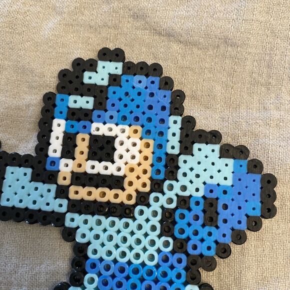 Mega Man Pixel Art Perler Beads NES 6”x 4.5” Blue Retro Art Blaster Sprite - Picture 9 of 12